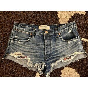 Abercrombie & Fitch High Rise Jean Shorts Size 6